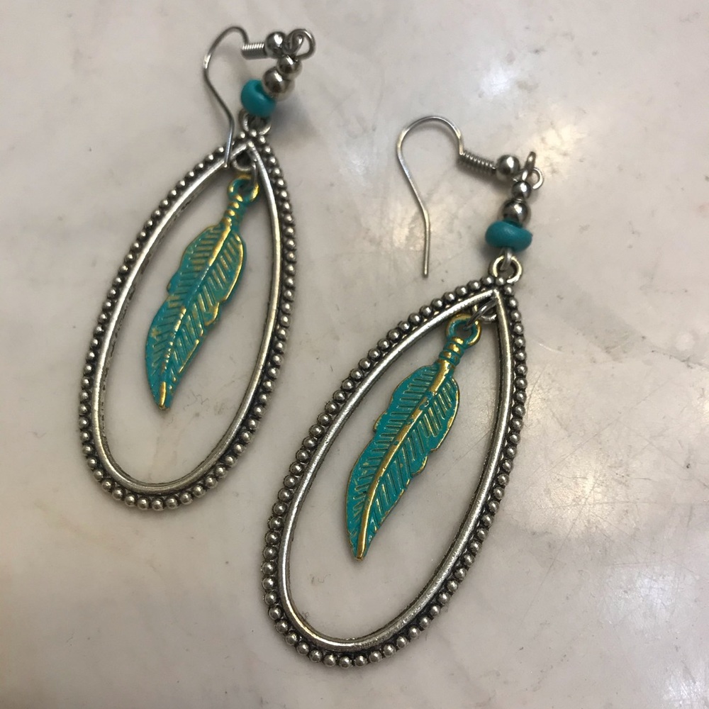 Feather earrings